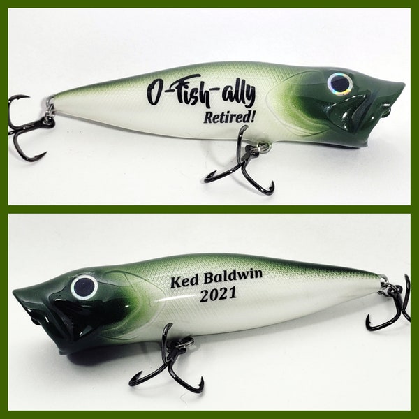 Retirement gift for men, Man retirement gift,  Fishing retirement gift, Retirement gift coworker, Retirement gift boss, Custom fishing lure