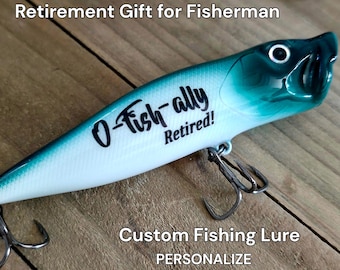 Fishing Retirement Gift: Personalized Lure Retired Fisherman Gift