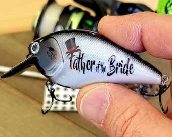 father of the bride fishing lure Angling Party Groom My 4 year old dog named Pearl went blind suddenly Custom Fishing gift for Dad