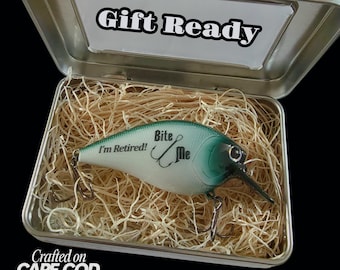 Funny Retirement Fishing Lure Gift: Personalized Fishing Lure Gag Gift
