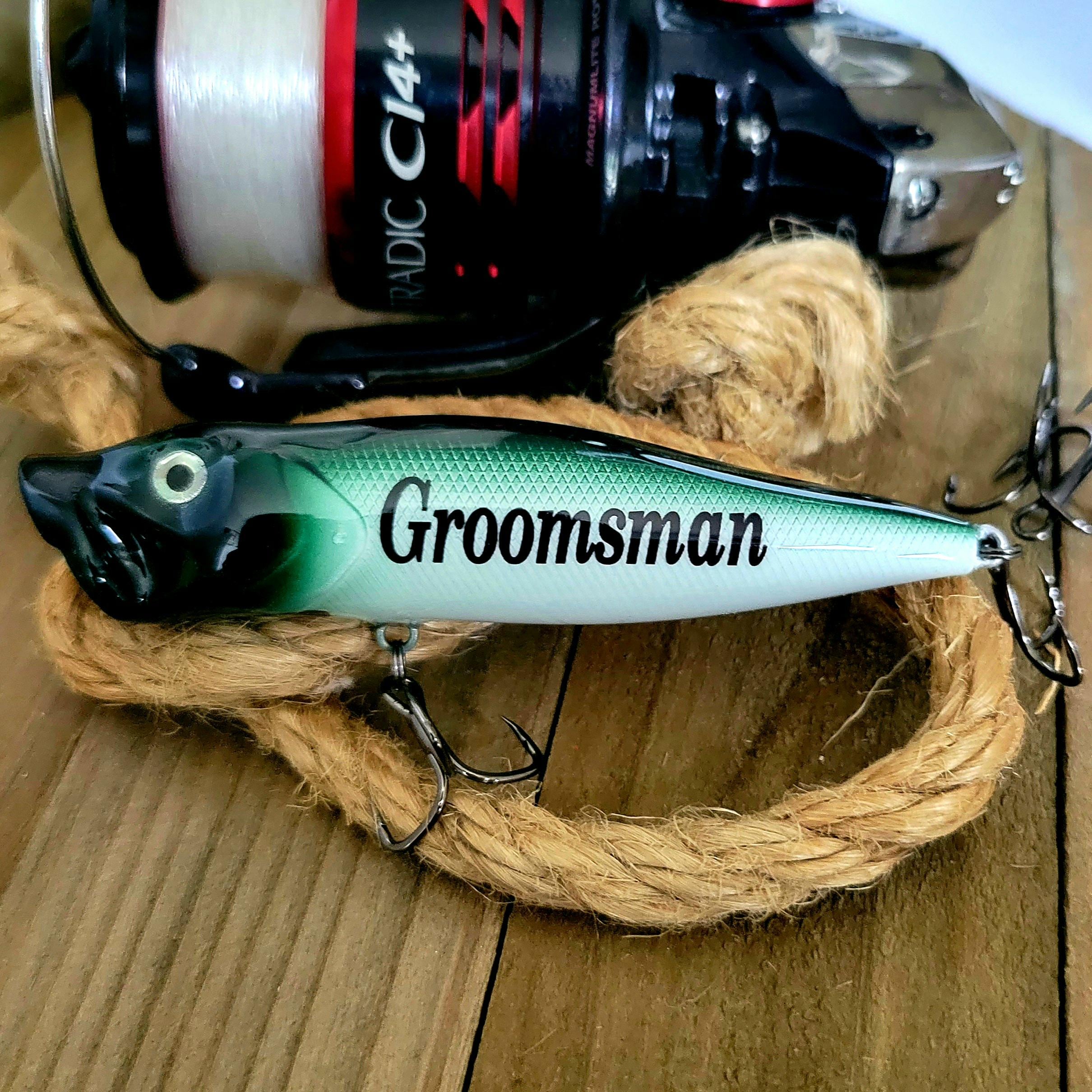 custom fishing lures wedding Groomsmen Fishing Lures: Personalized Wedding Party Gifts for Fishermen