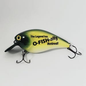 Personalized Retirement Fishing Lure: Hand-Painted Fisherman Gift