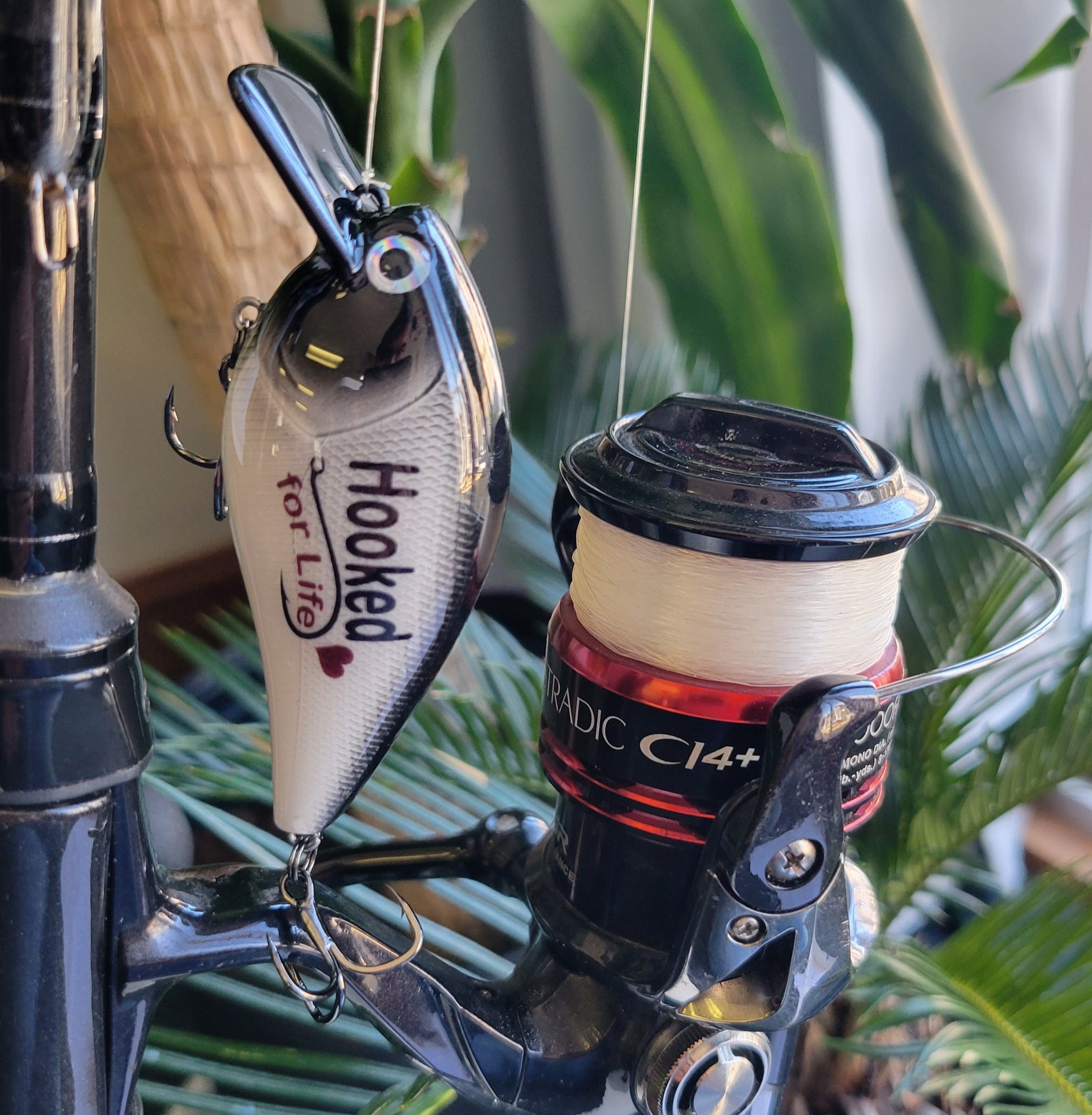 A wedding gift from the bride to the groom on their wedding day, Custom fishing lure personalized for your Boyfriend,  groom gift from bride