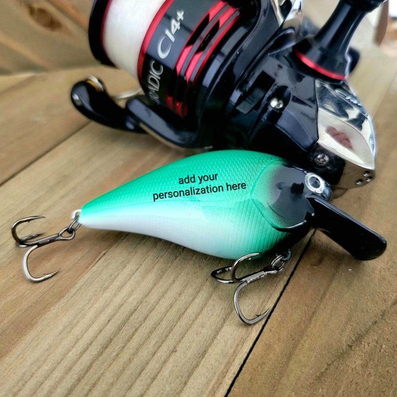 Custom Fishing Lure for a 40th Birthday Gift. The perfect Fishing gift for your favorite fisherman's birthday. Personalization included image 3