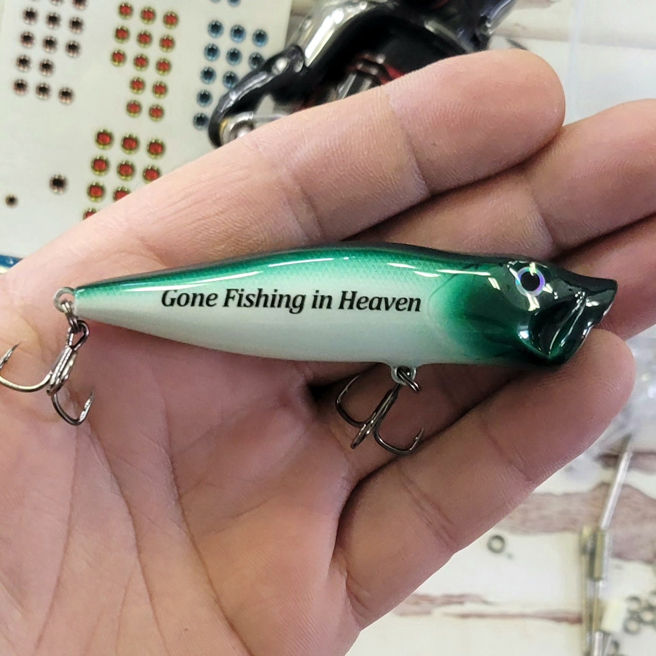 Buy Custom Crafted Dad Memorial Fishing Lure Personalized Keepsake Gift in  Memory of a Loved One Online in India 