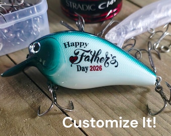 Personalized Father's Day Fishing Lure | Fisherman Gift for Dad