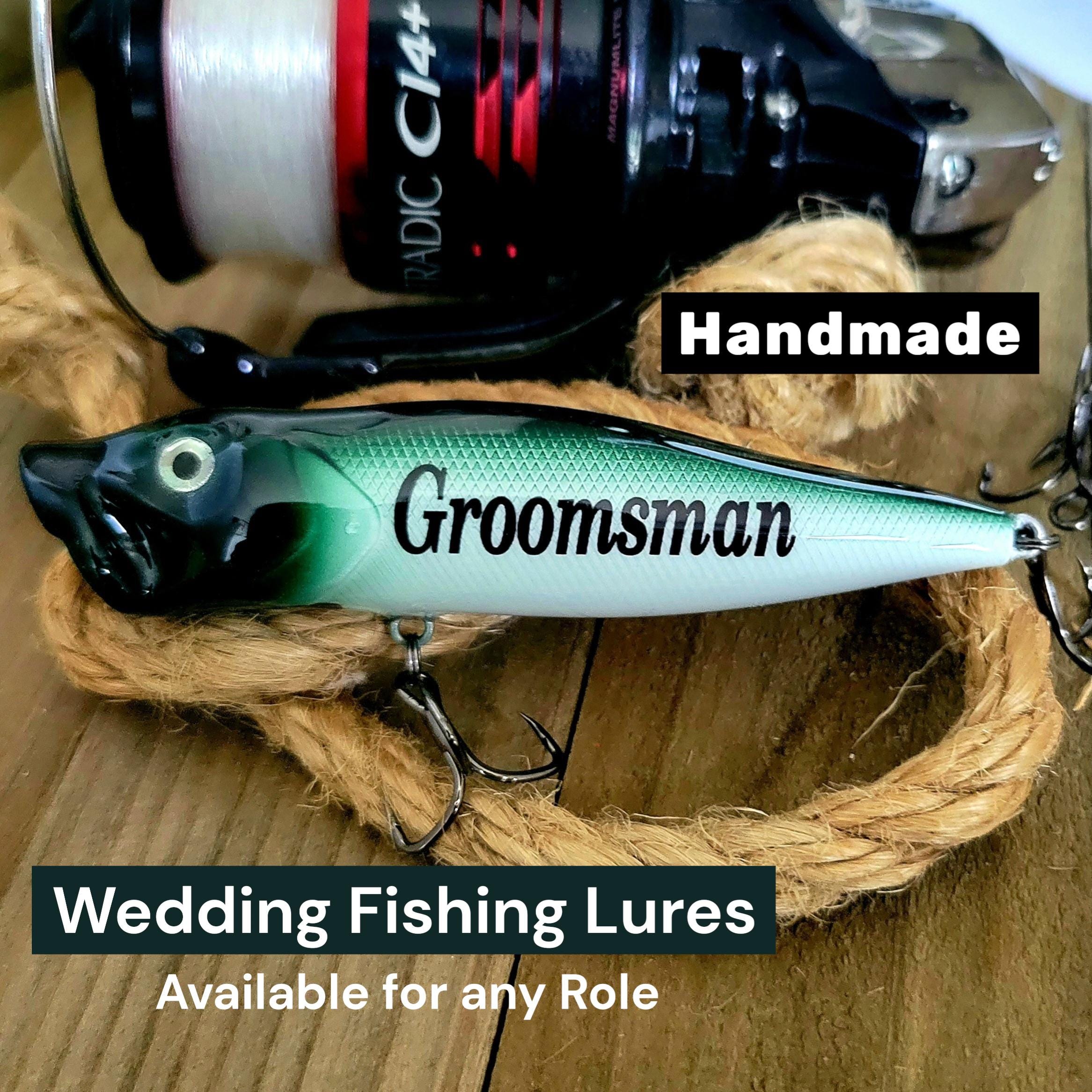 custom wedding fishing lures Personalized lure in gift box bait for fisherman gift for him Fishing lovers should try on the fishing and Catch the Trophy Fish Custom Fishing Lure Gift Set