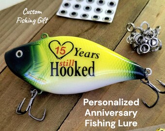 Anniversary Fishing Gift: Personalized Fishing Lure for Fisherman Husband