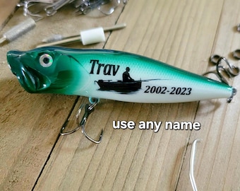 Memorial Gift for Son, Personalized Fishing Lure Keepsake, Loss of a Son Remembrance, Sympathy Gift for Grieving Parents