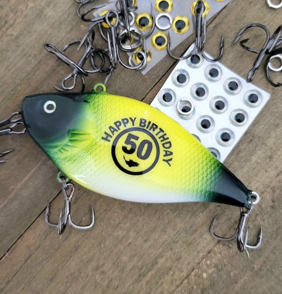 Personalized 50th Birthday Gift for Men 50th Birthday Fishing Lure