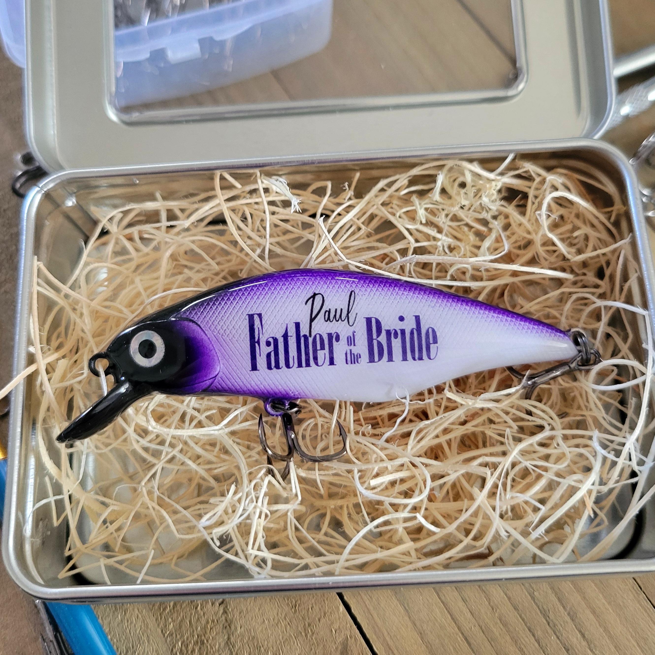 bride and groom fishing lures Bride and Groom Personalized Fishing Lure Gifts for the Entire Wedding  Party