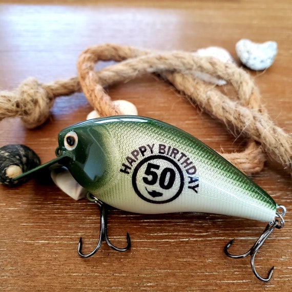50th Birthday Gift for a Man Mens Birthday Gift Custom Birthday Fishing  Lure Personalized Birthday Fishing Gift -  Canada