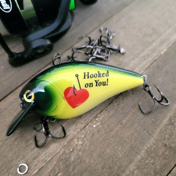 Hooked on You Personalized Custom Fishing Lure, Unique Boyfriend