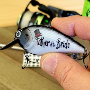 Father of the Bride Gift from Daughter – Fishing Lure Wedding Keepsake