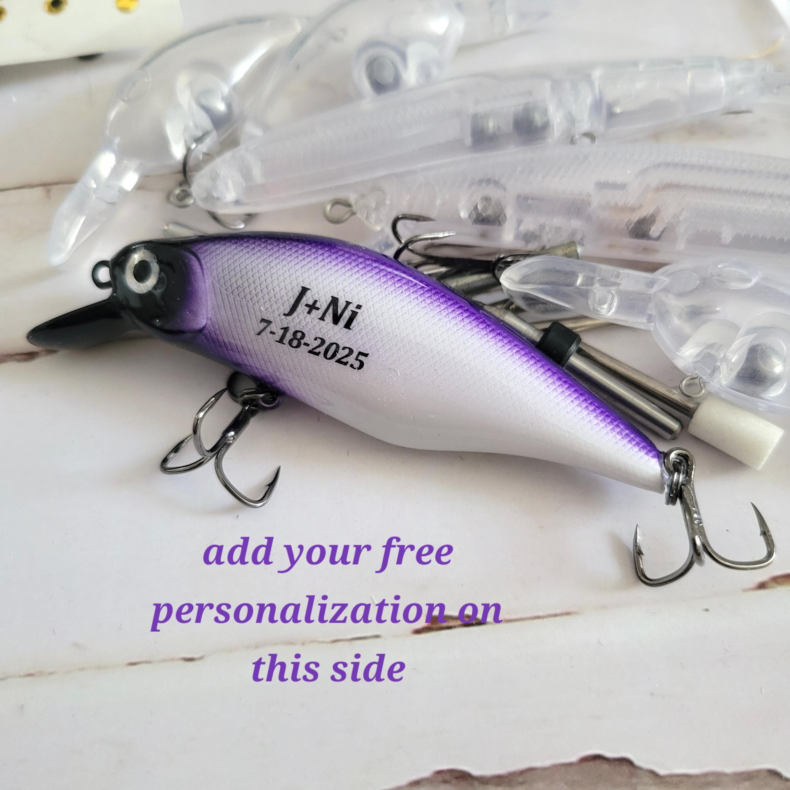bride and groom fishing lures Bride and Groom Personalized Fishing Lure Gifts for the Entire Wedding  Party