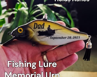 cremation fishing lures Bass Urn - Largemouth Strike Design Its lifelike appearance entices even the most cautious fish Fishing Urn for Ashes