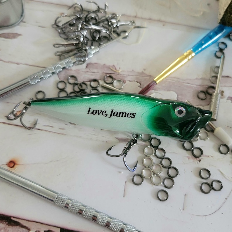 First Fathers Day Personalized Fishing Lure | New Dad Gift for the Dad to be image 13
