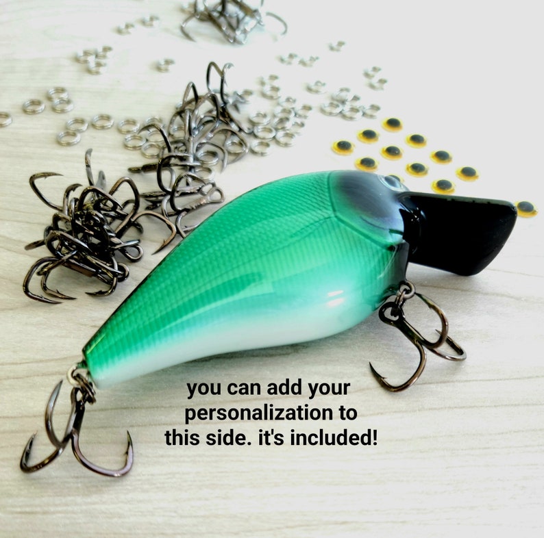 Custom Fishing Lure for a 40th Birthday Gift. The perfect Fishing gift for your favorite fisherman's birthday. Personalization included image 4