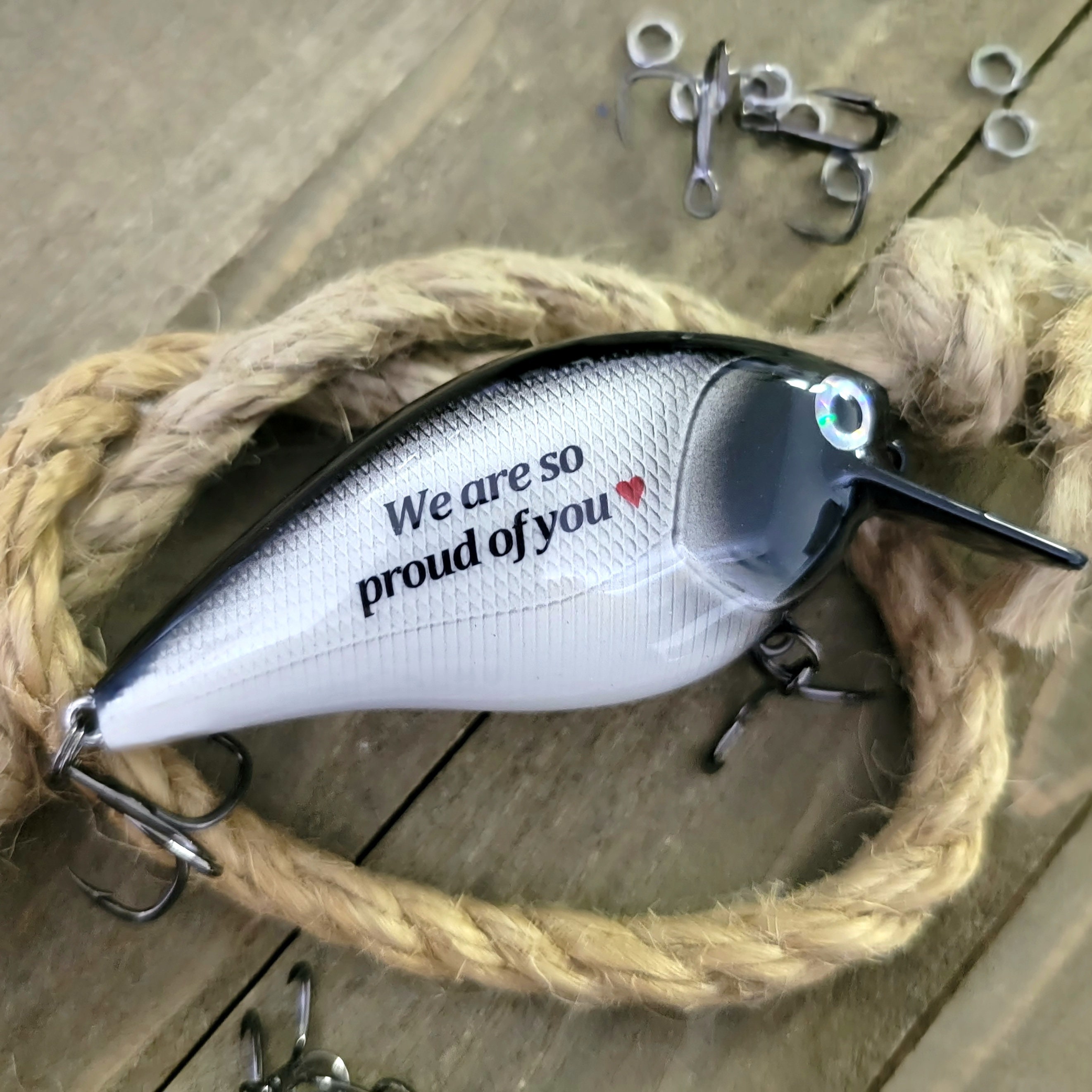 Sober Anniversary Gift, Sober 1st Year Fishing Lure, Sobriety