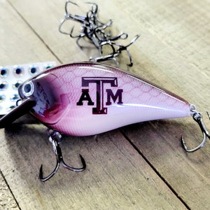 Custom Graduation Fishing Lure - Personalized with Your School Mascot and Colors