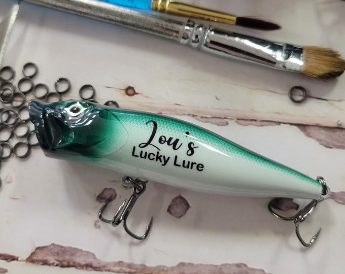 Fishing Lure, fishing gifts for any fisherman. First fishing lure, unique guy gifts personalized,  fishermen gifts