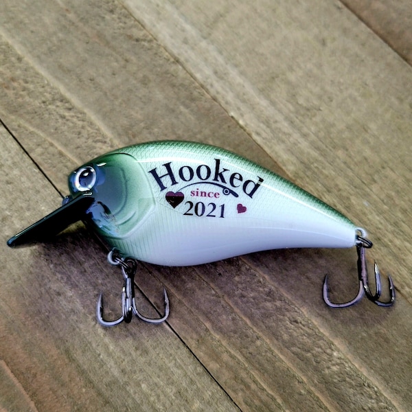 Anniversary Fishing Gift for a Fisherman:  Personalized Fishing Lure
