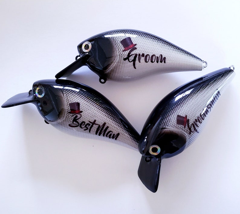 Groomsmen gifts Custom Groom fishing lure Best Man gift box | Etsy