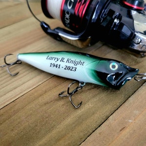 Personalized Fishing Lure Gift  Custom Keepsake for any avid fisherman