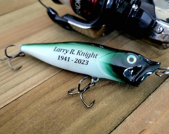 Personalized Fishing Lure, Fishing Gift from son or daughter, Custom fishing Lure, Personalized Christmas gift for Dad, Fishing gift for Dad