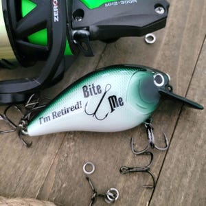 Personalized Retirement Gift for Man, Custom Retirement Fishing Lure, Personalized Retirement Gift, Keepsake for a retiring boss or coworker