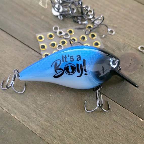Fishing Lure Gender Reveal, It's a Boy Dad to Be, Baby