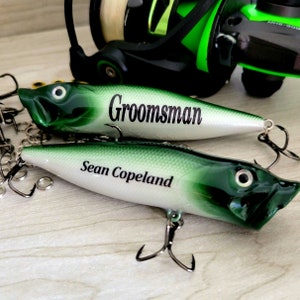 Groomsman Proposal Gift, Groomsmen Fishing Lure gift set, Personalized fishing gift for a Groomsman Proposal, Best Man, Groom, Officiant