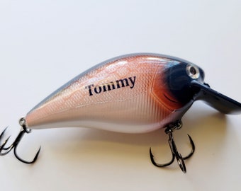 Personalized fishing Lure, Valentine Gift for a boyfriend who loves to fish