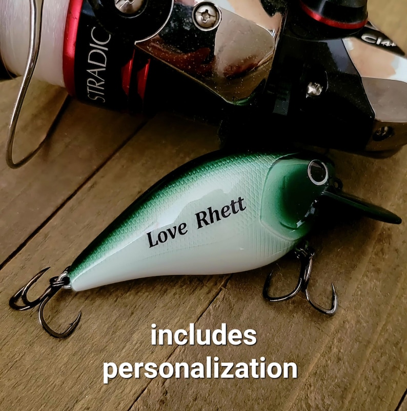 New Dad Father's Day Gift | Personalized Fishing Lure from his Baby image 2