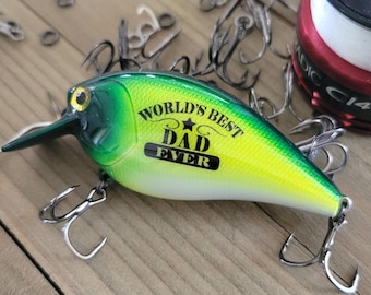First Time Dad Fishing Gift – Personalized Lure from Baby