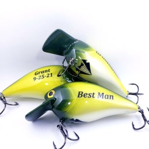 Personalized Best Man fishing lure,  Best Man Proposal Lure, Groomsman Proposal Gift,  Wedding Fishing Gift, Water Wedding Groomsmen Gifts