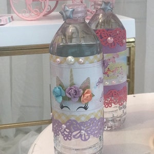 Unicorn Water Bottle Labels & Kit Kat Favor Boxes!
