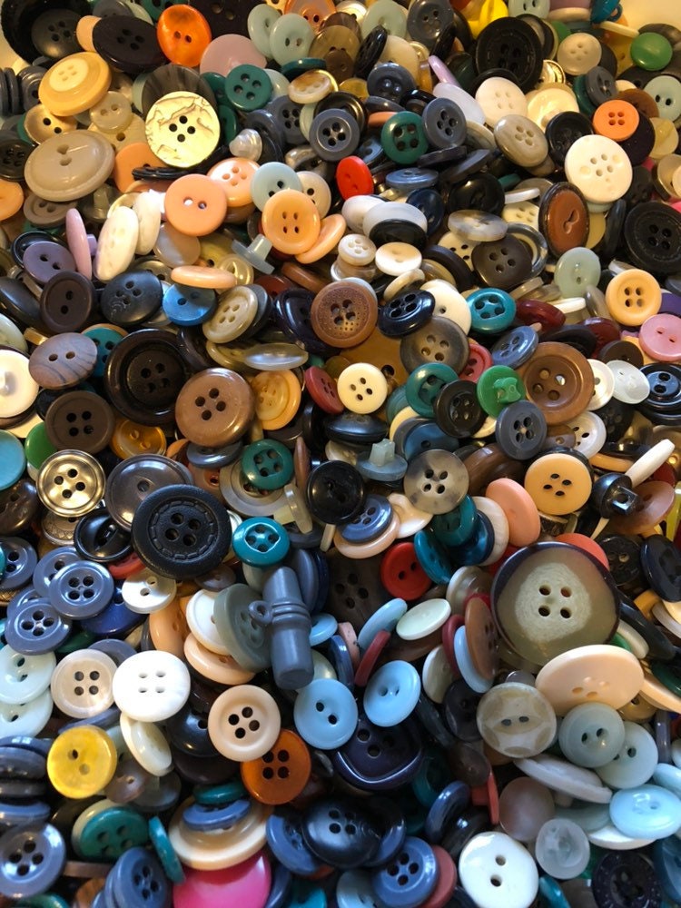 Bulk Assorted Buttons Sold by the Pound Etsy