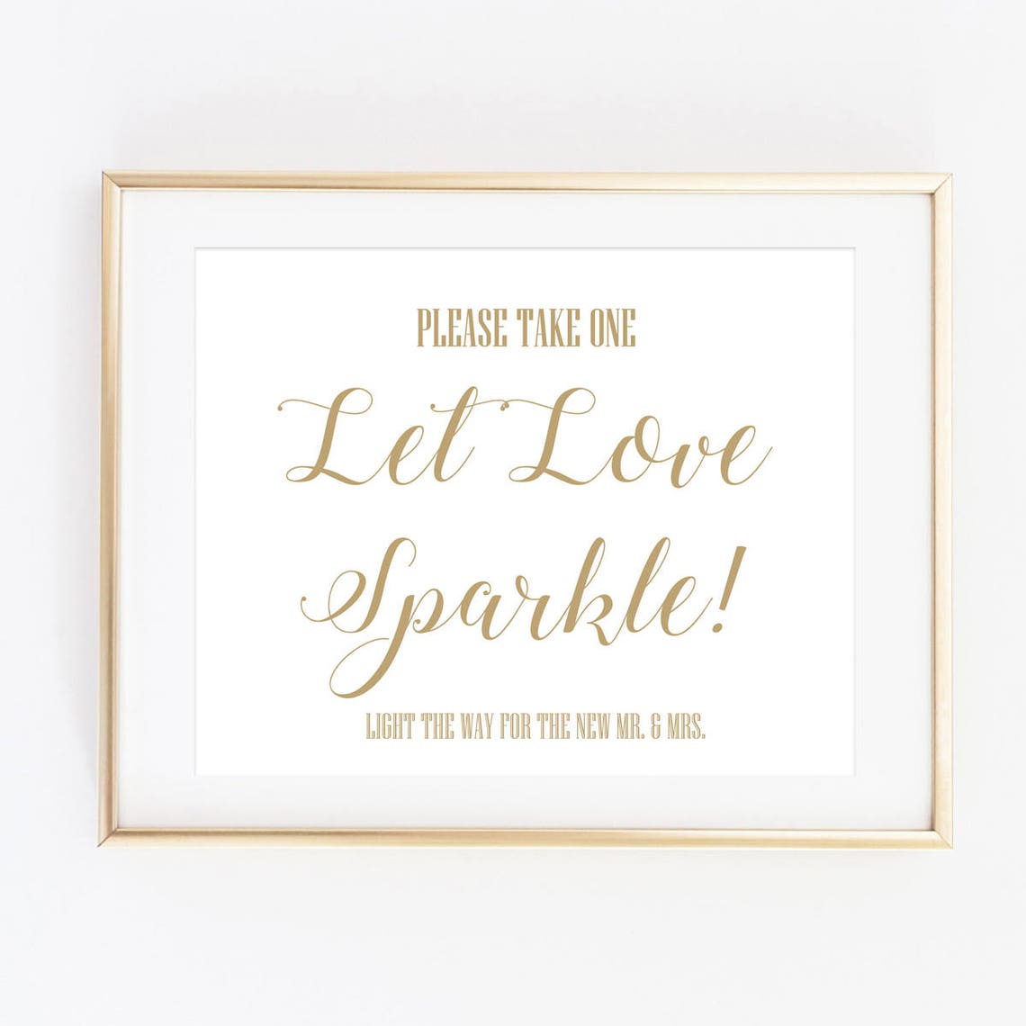 Let Love Sparkle Sign Printable Wedding Signs Sparkler Send - Etsy