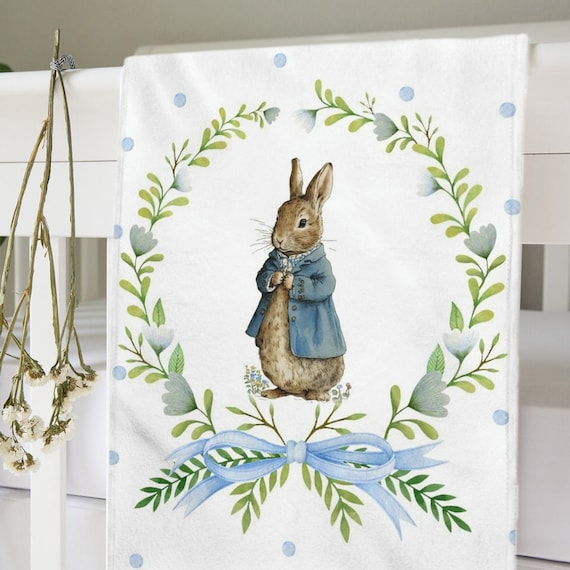 Peter Rabbit Blanket for Nursery Decor Peter Rabbit Baby Blanket Toddler Blankie Baby Shower Gift Newborn Gift Plush Velveteen Blanket Etsy Canada
