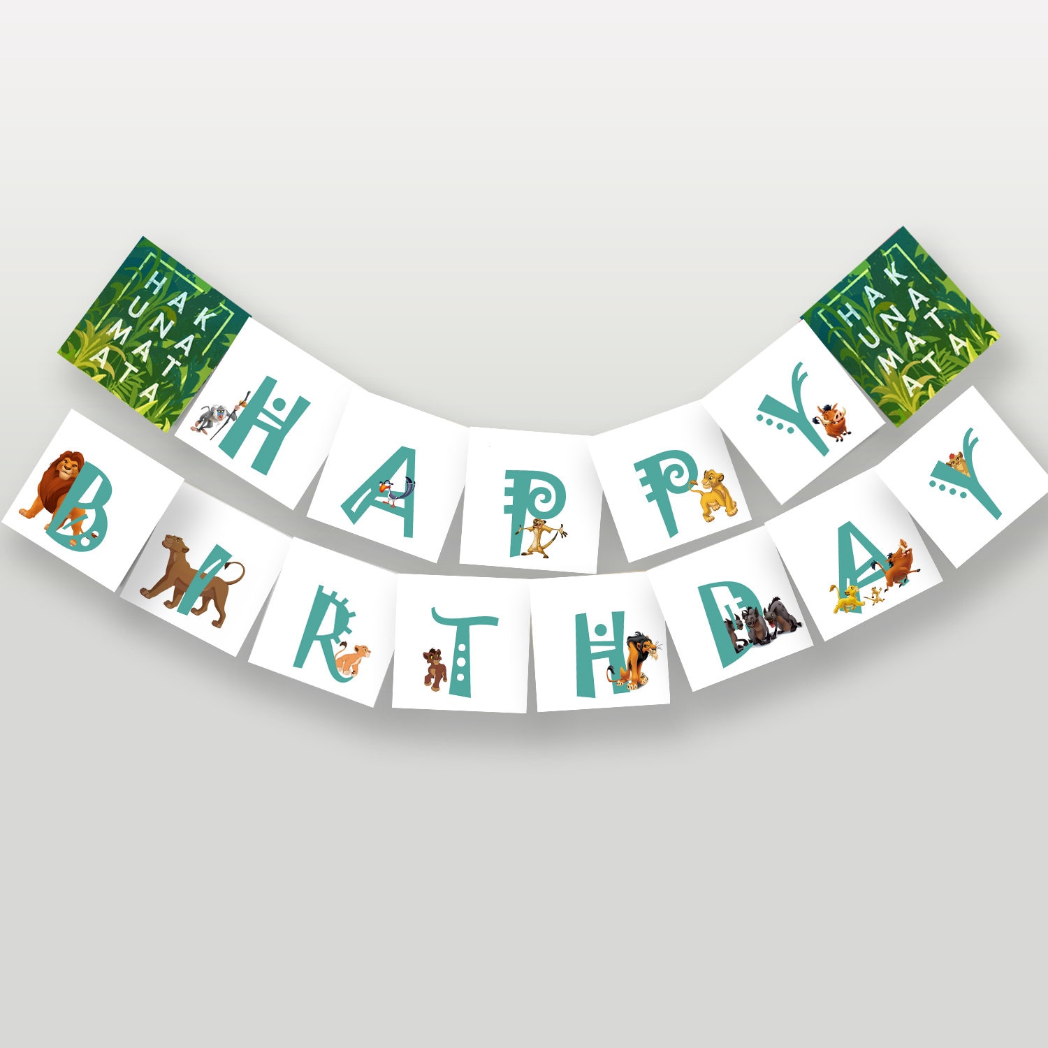 Lion King Birthday Banner Happy Birthday Banner Simba - Etsy
