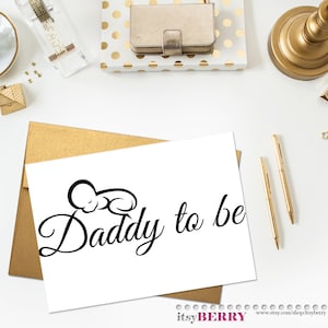 Dad To Be Card, Cartes de félicitations, Carte pour nouveau père, Fête des Pères - IMPRIMABLE - Fichier numérique