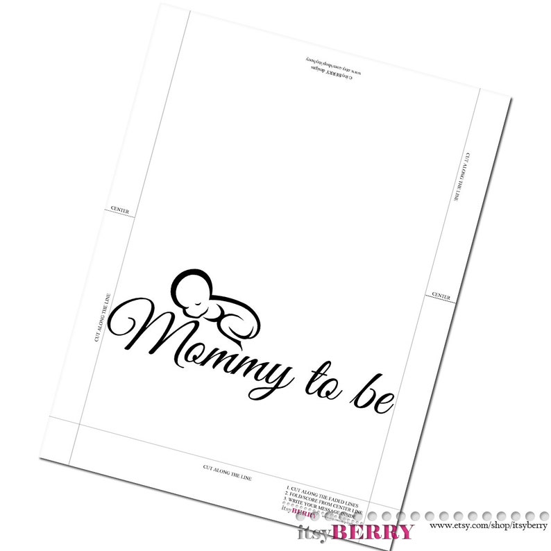 Mom to Be Card, Congratulations Cards, Card for New Mother PRINTABLE