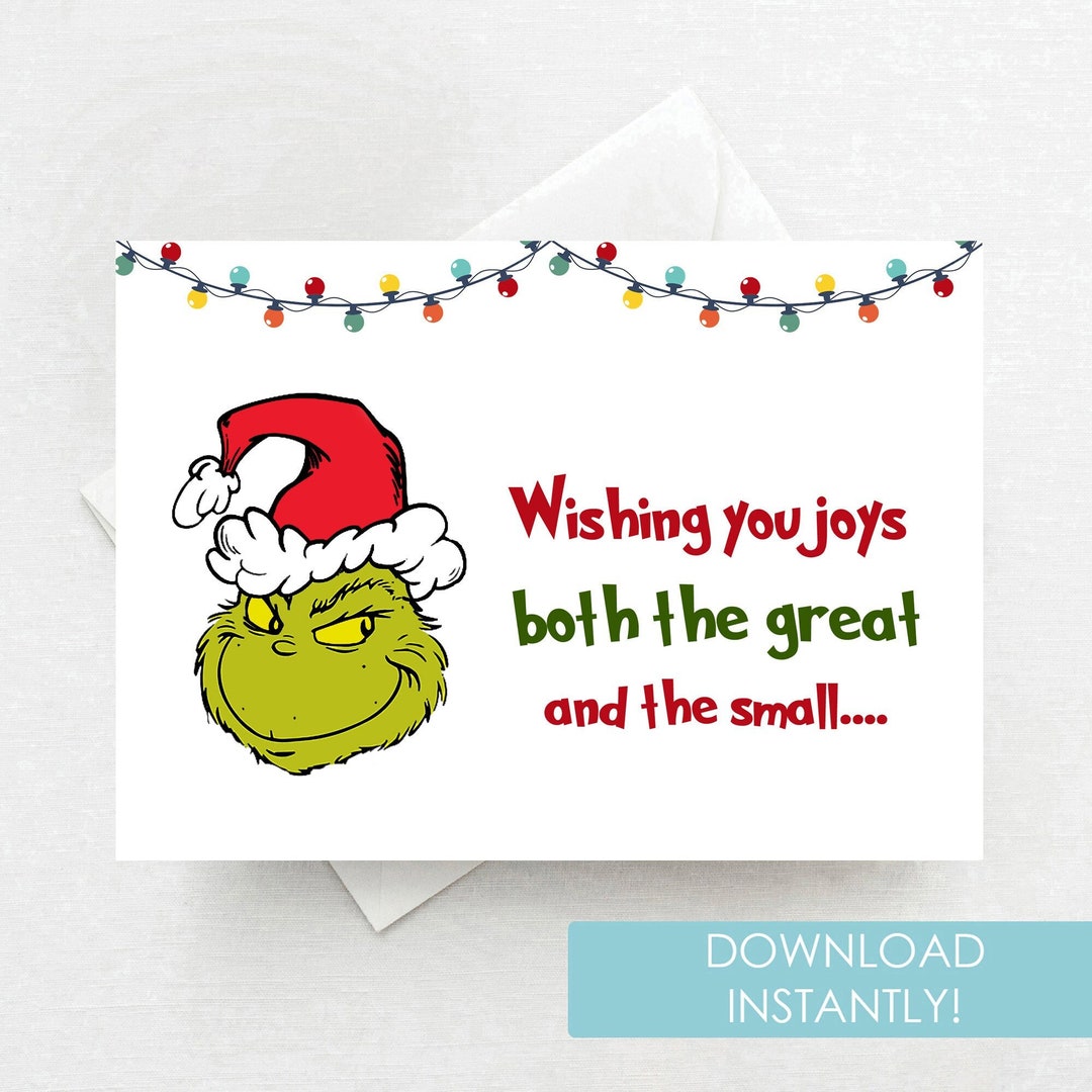 Funny Christmas Card Download, Instant Printable Christmas Cards ...