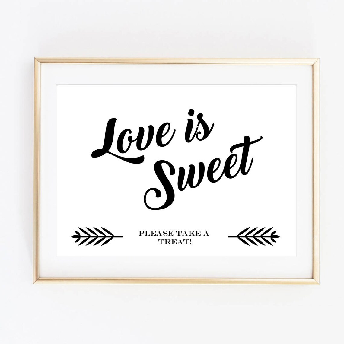 Love is Sweet Sign Printable Wedding Signs Treats Sign | Etsy