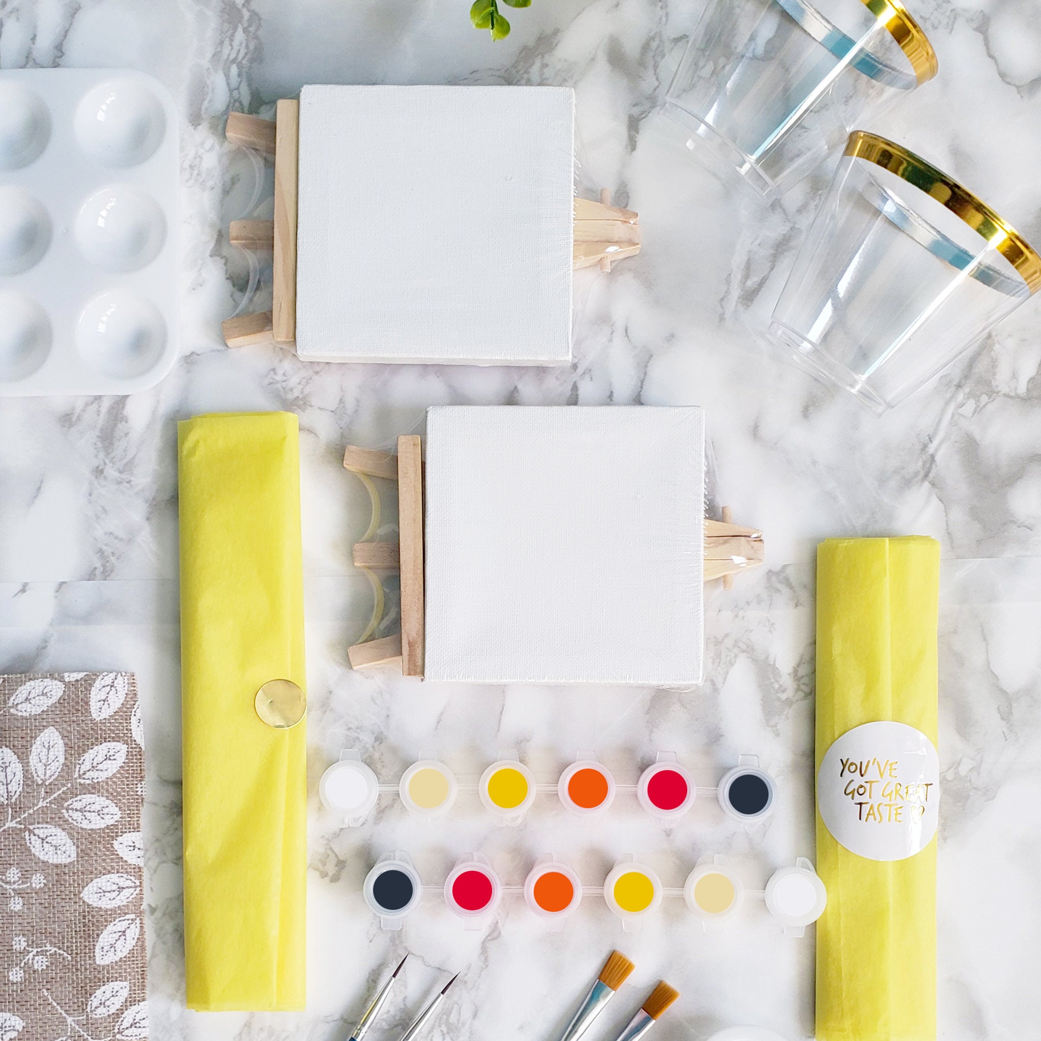 Paint & Sip Date Night Gift Box Set Paint and Sip Gift for Etsy