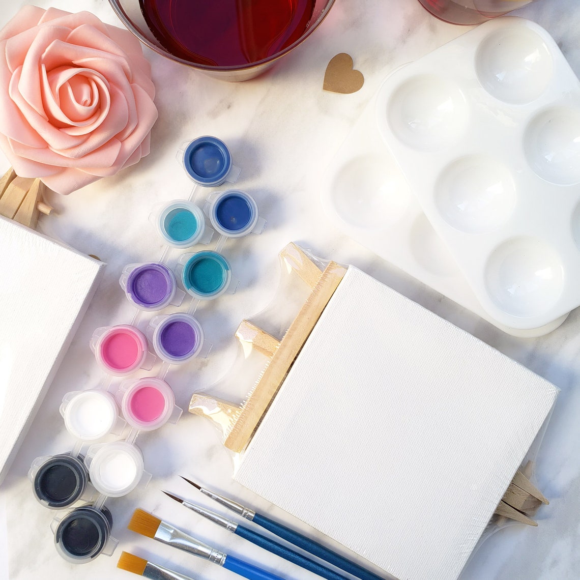 Paint & Sip Couples Date Night Gift Box Set Paint and Sip Etsy