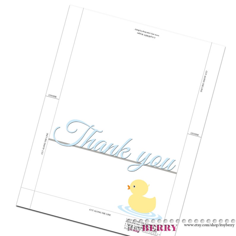 Instant Download Baby Shower Thank You Card PRINTABLE Gender Neutral Cards Digital File Card from Parents To Be
