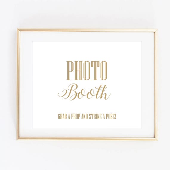 wedding signs for photo booth