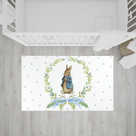 Peter rabbit store nursery rug